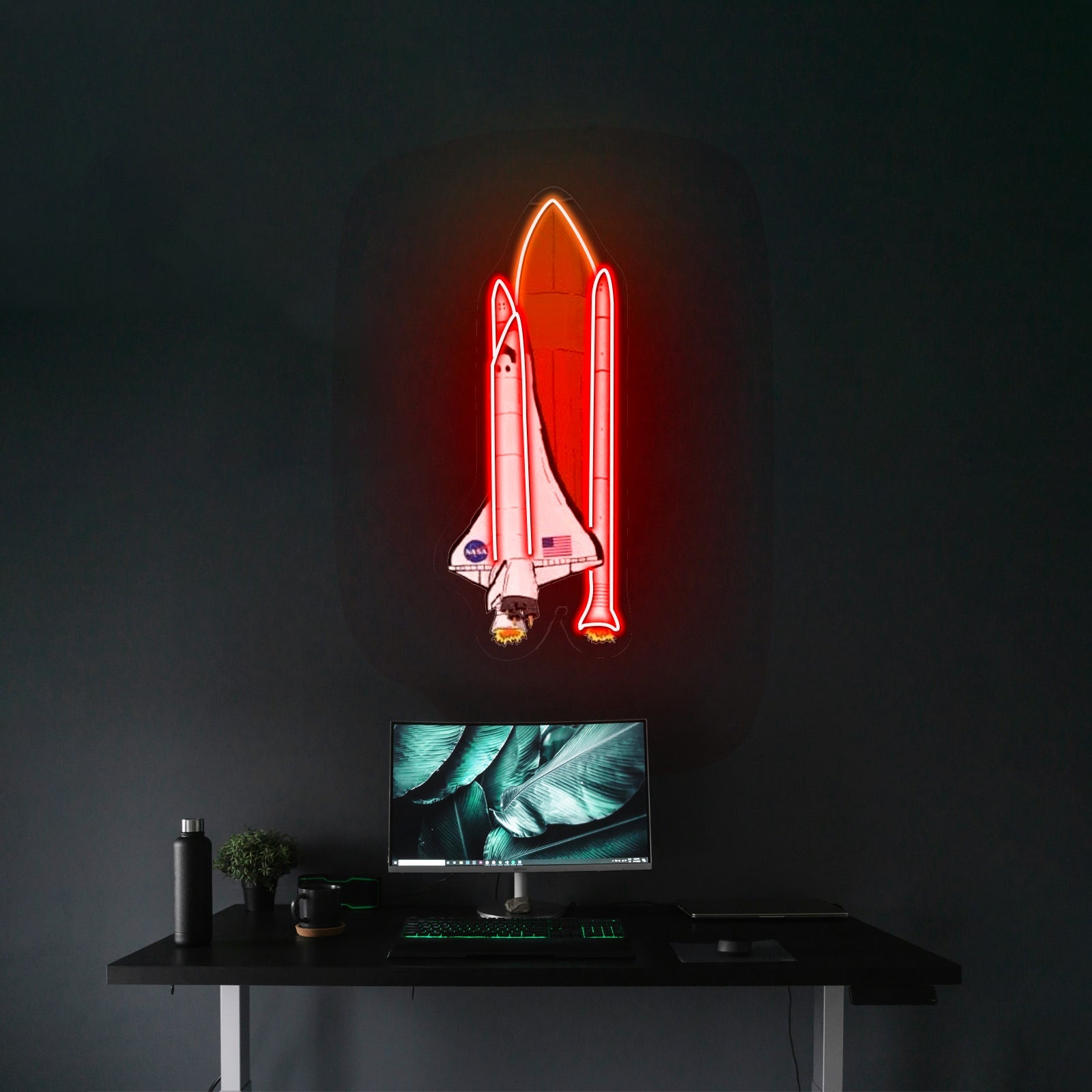 Nasa Spaceship Artwork Neon Sign For Wedding - Shineneon