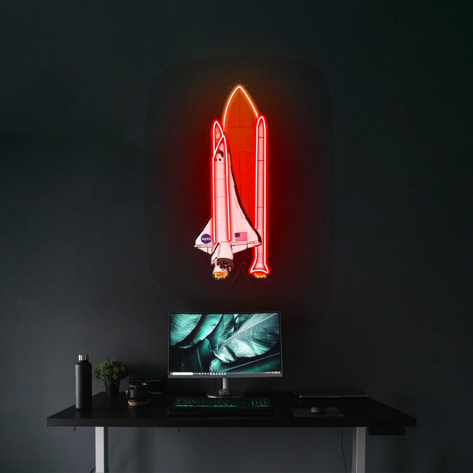 Nasa Spaceship Artwork Neon Sign For Wedding