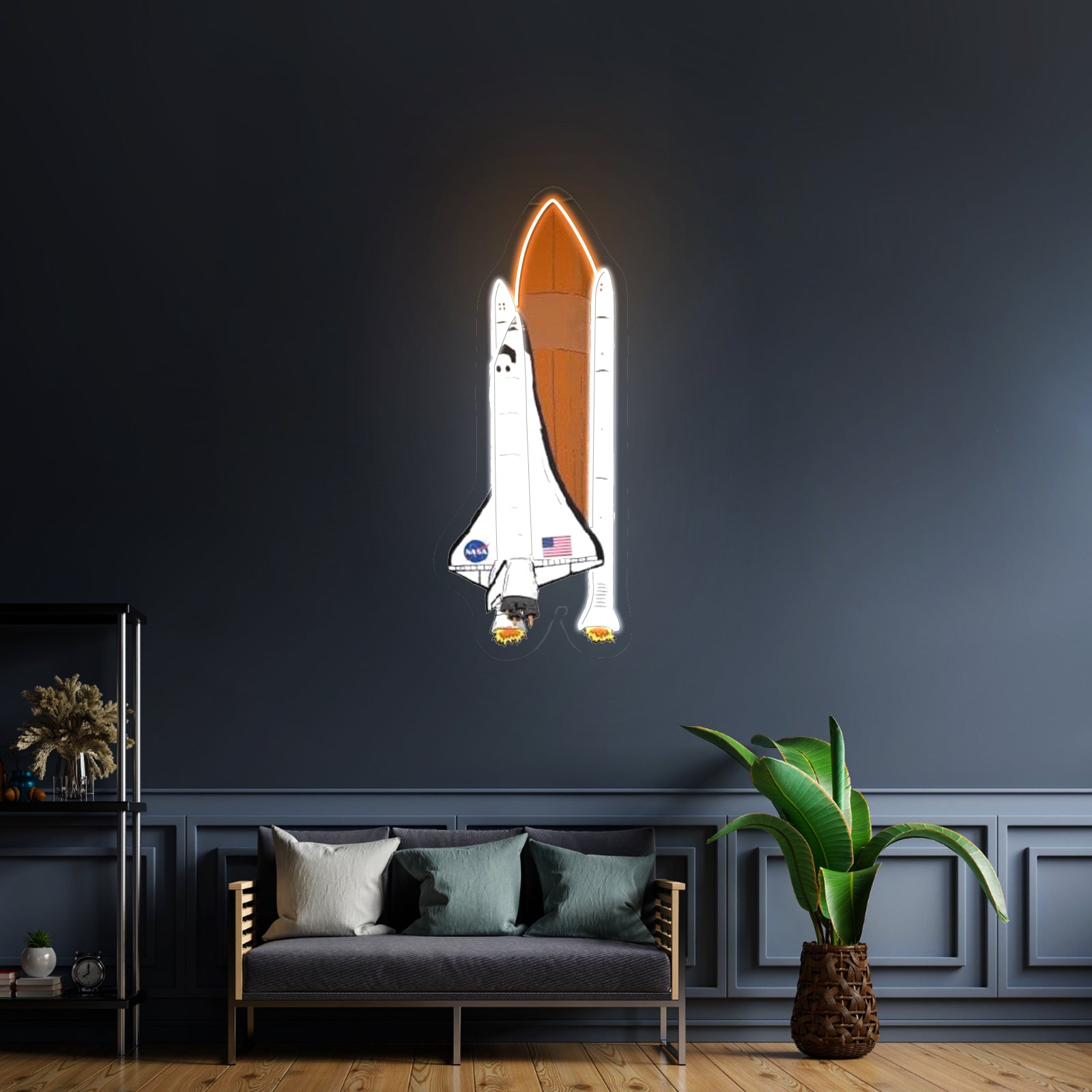 Nasa Spaceship Artwork Neon Sign For Wedding