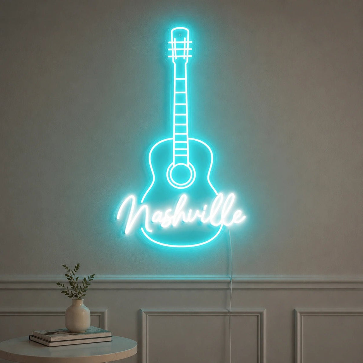 Nashville Acoustic Guitar LED Neon Sign - Shineneon
