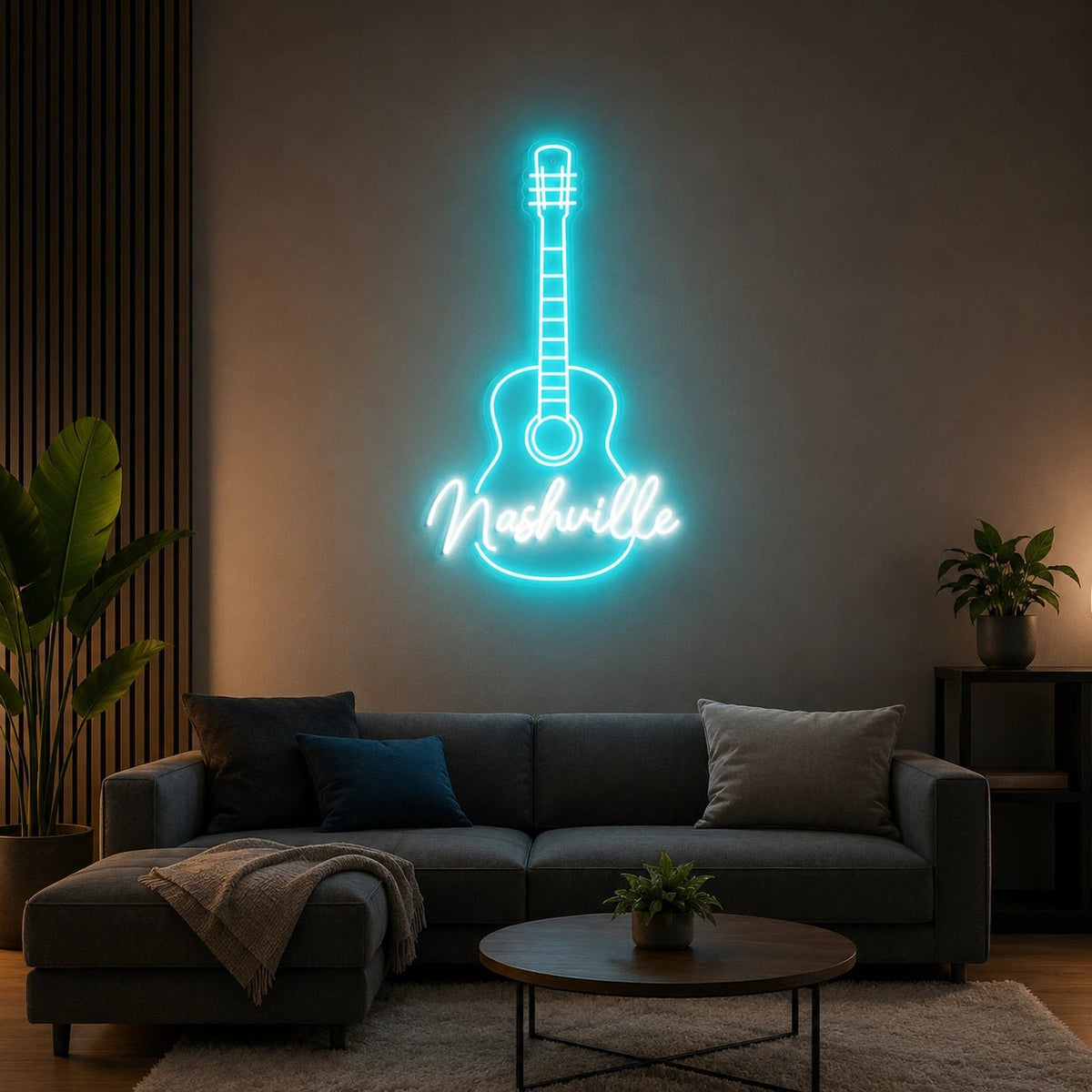 Nashville Acoustic Guitar LED Neon Sign - Shineneon