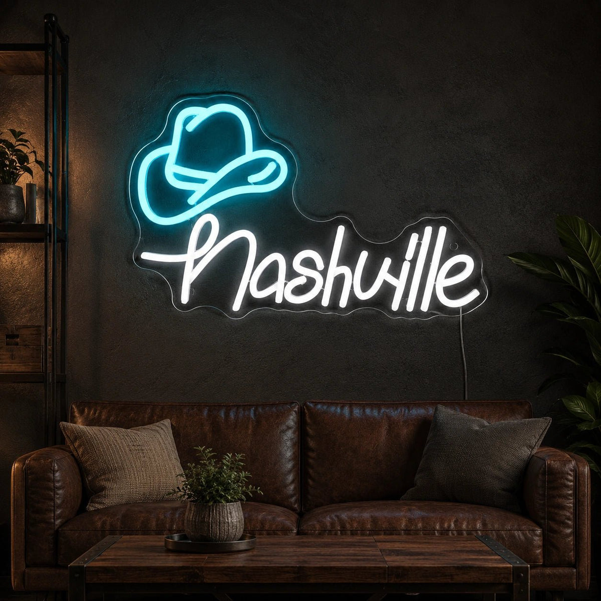 Nashville Cowboy Hat LED Neon Sign - Shineneon