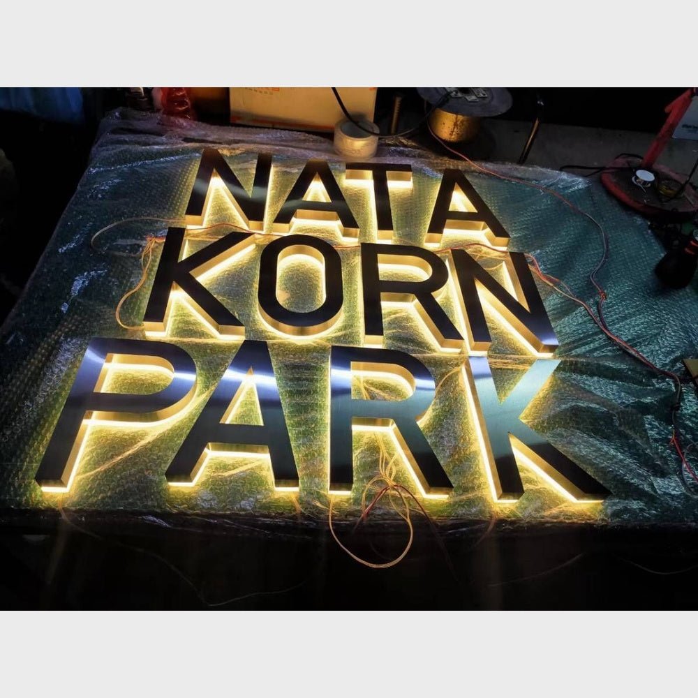 Nata Korn Park 3D Backlit Channel Letters Led Light Sign - Shineneon