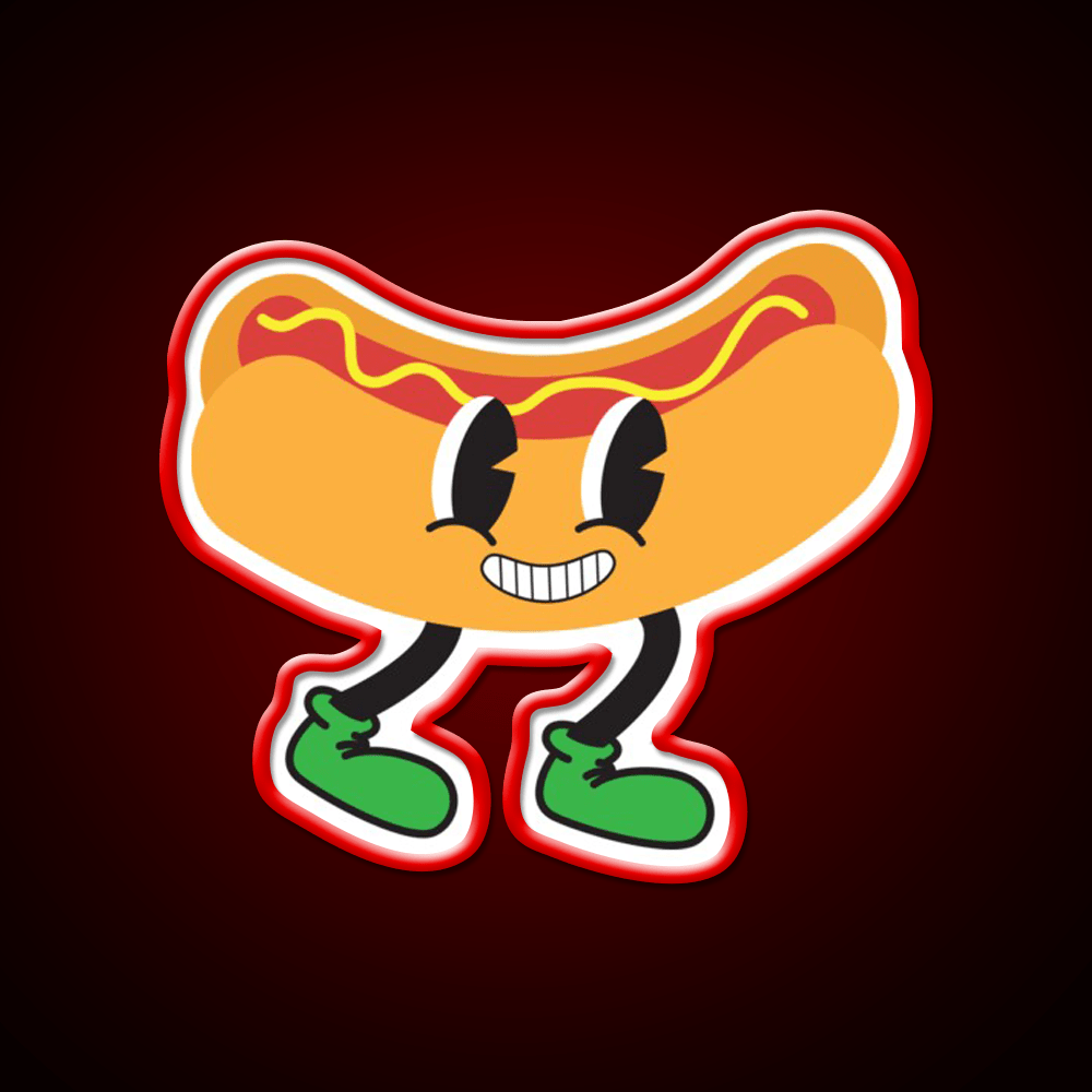 Nathans Hot Dog Snack Food Led Neon Sign Rgb Color - Shineneon