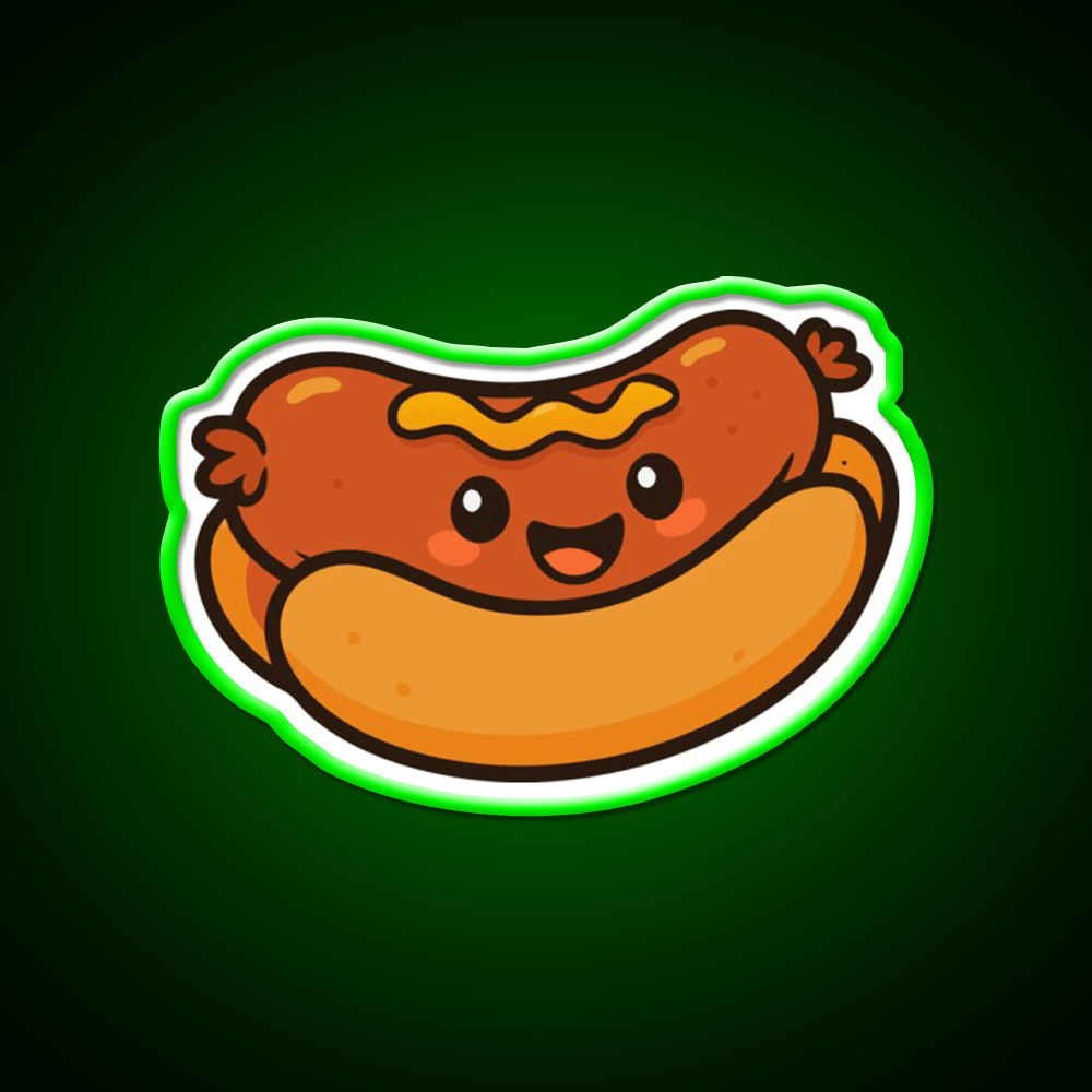 National Hot Dog Day Fast Food Led Neon Sign For Burger Place Rgb Color - Shineneon