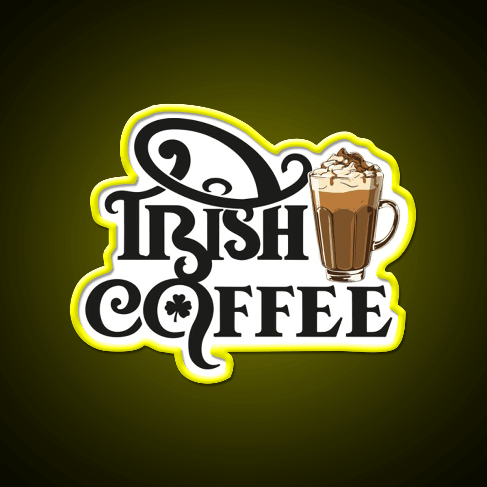 National Irish Coffee Day January Cafe Led Neon Sign Espresso Bar Art Rgb Color - Shineneon