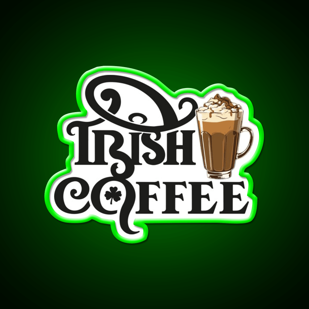 National Irish Coffee Day January Cafe Led Neon Sign Espresso Bar Art Rgb Color - Shineneon