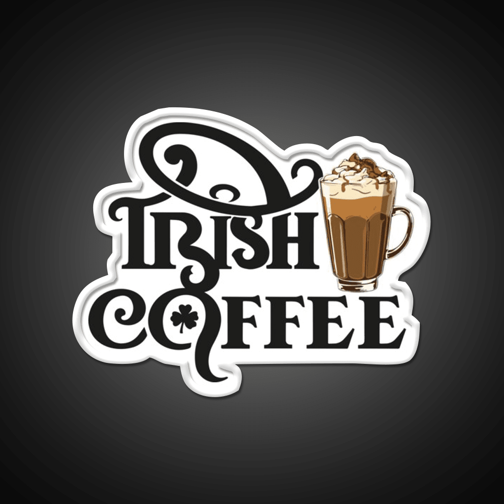 National Irish Coffee Day January Cafe Led Neon Sign Espresso Bar Art Rgb Color - Shineneon