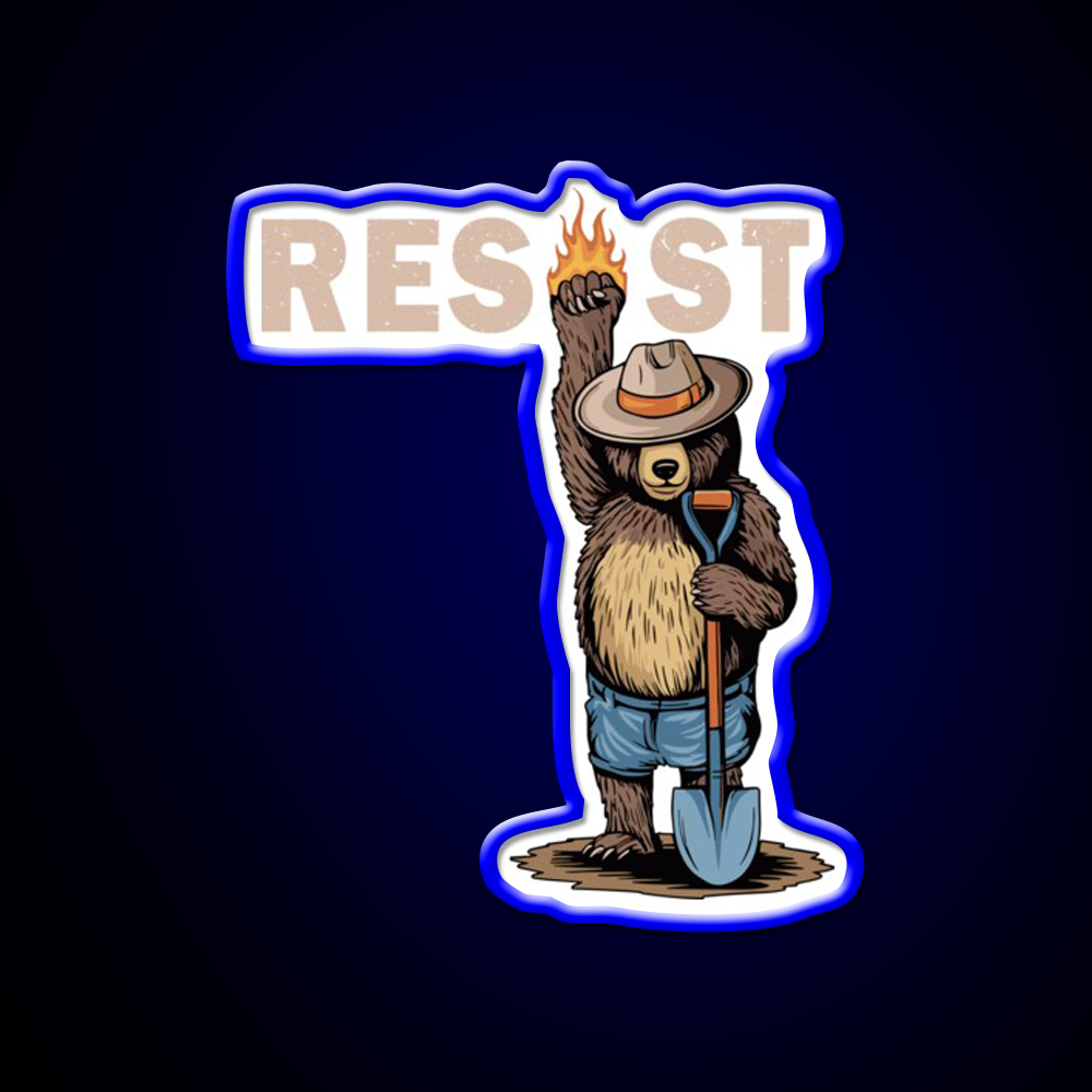 National Park Resist Beer Foxtrot Delta Tango Beer Bar Decor Led Neon Sign Rgb Color - LED neon sign view 5