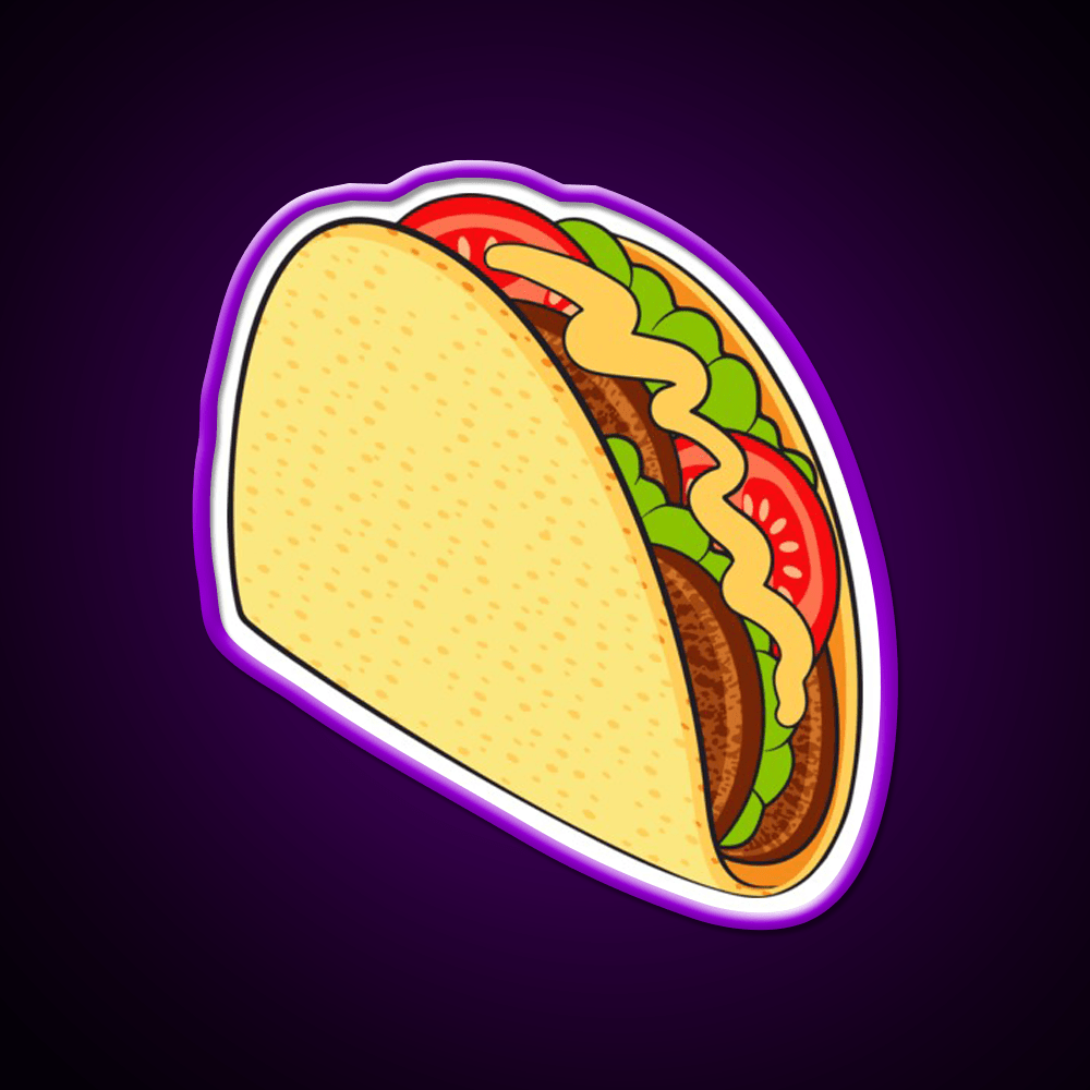 National Taco Day Taco Led Neon Sign Mexican Food Sign Rgb Color - Shineneon
