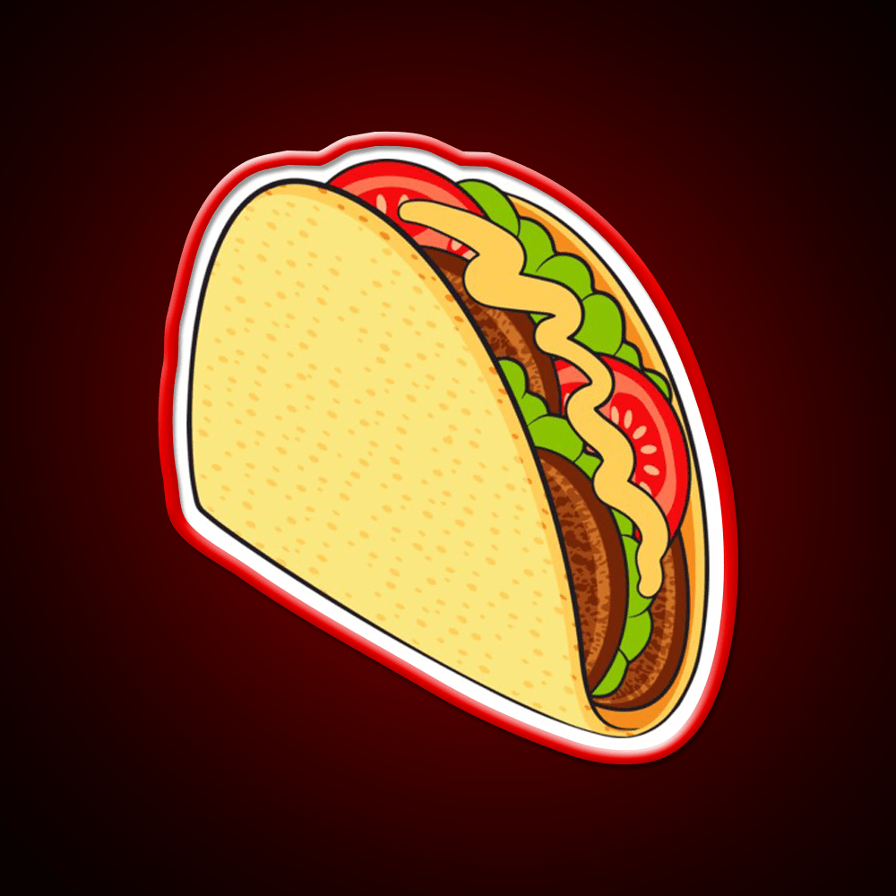 National Taco Day Taco Led Neon Sign Mexican Food Sign Rgb Color - Shineneon