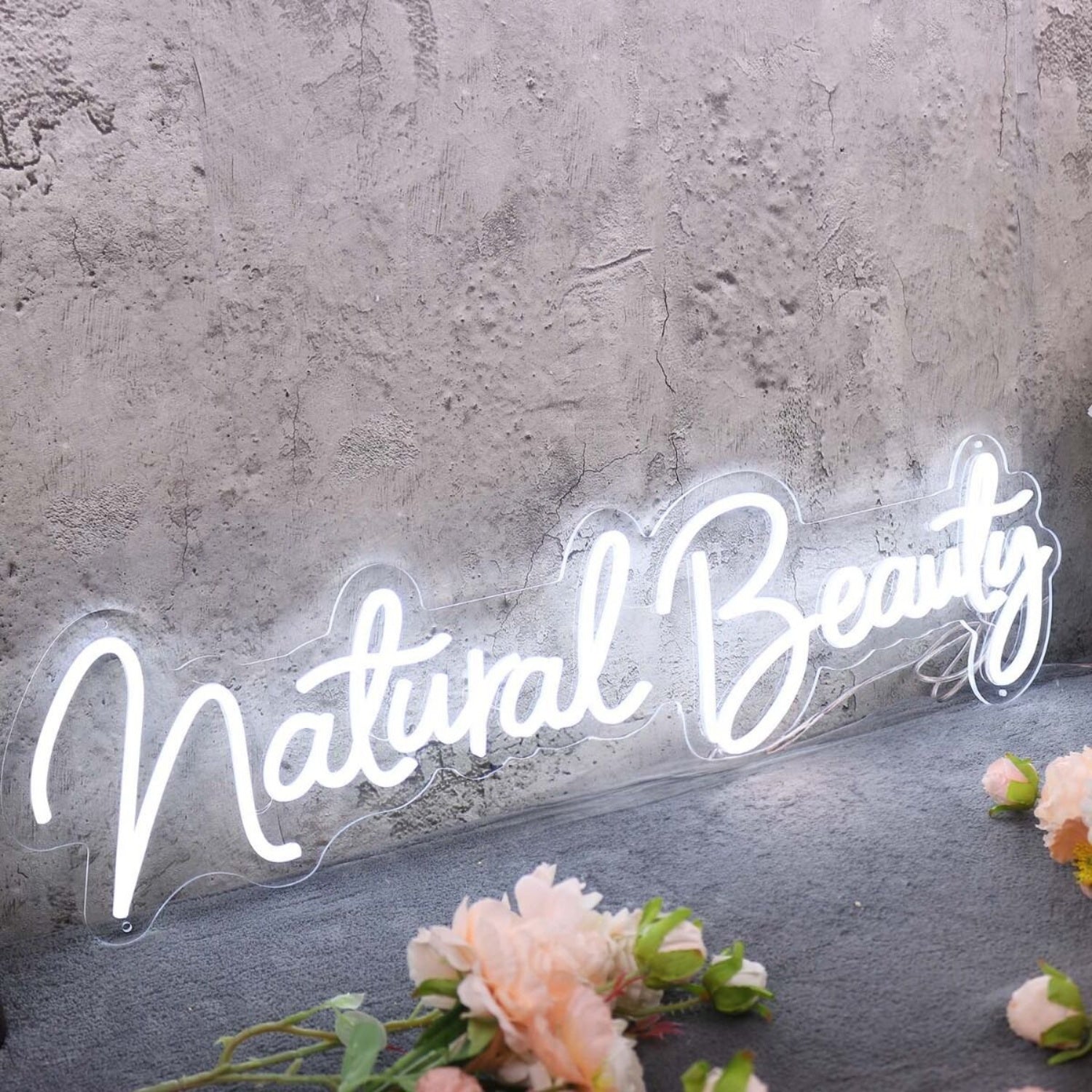 Natural Beauty White Led Neon Sign - Shineneon