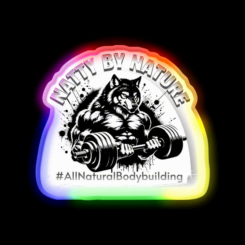 Natural Bodybuilding Exercise Gym Fitness Led Neon Sign Rgb Color