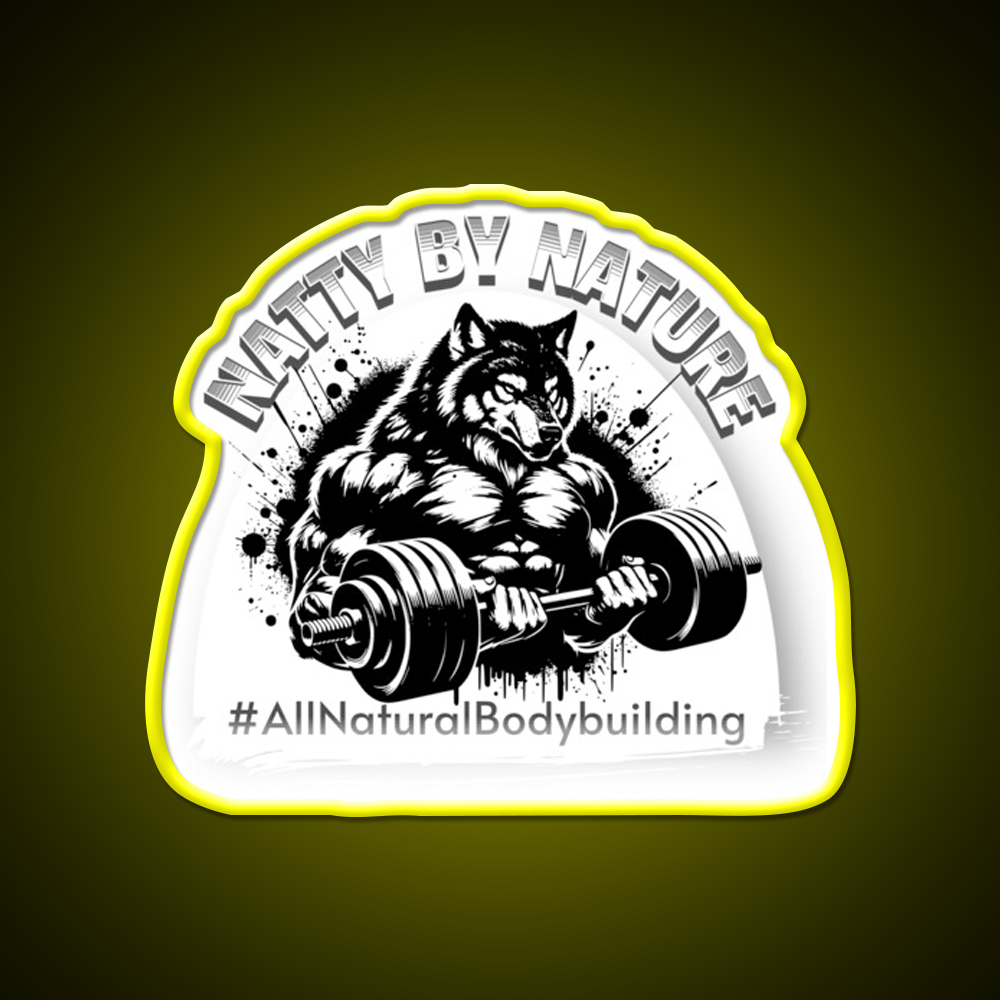 Natural Bodybuilding Exercise Gym Fitness Led Neon Sign Rgb Color