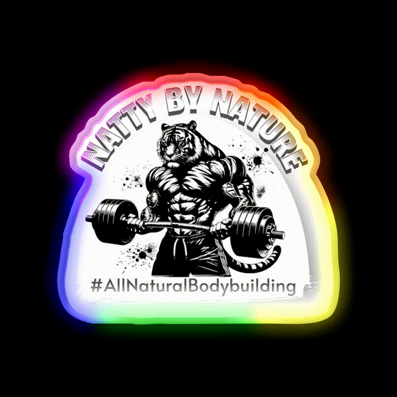 Natural Bodybuilding Gym Fitness Led Neon Sign Rgb Color