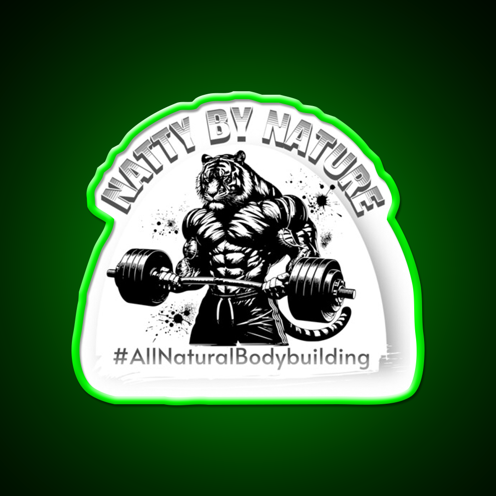 Natural Bodybuilding Gym Fitness Led Neon Sign Rgb Color