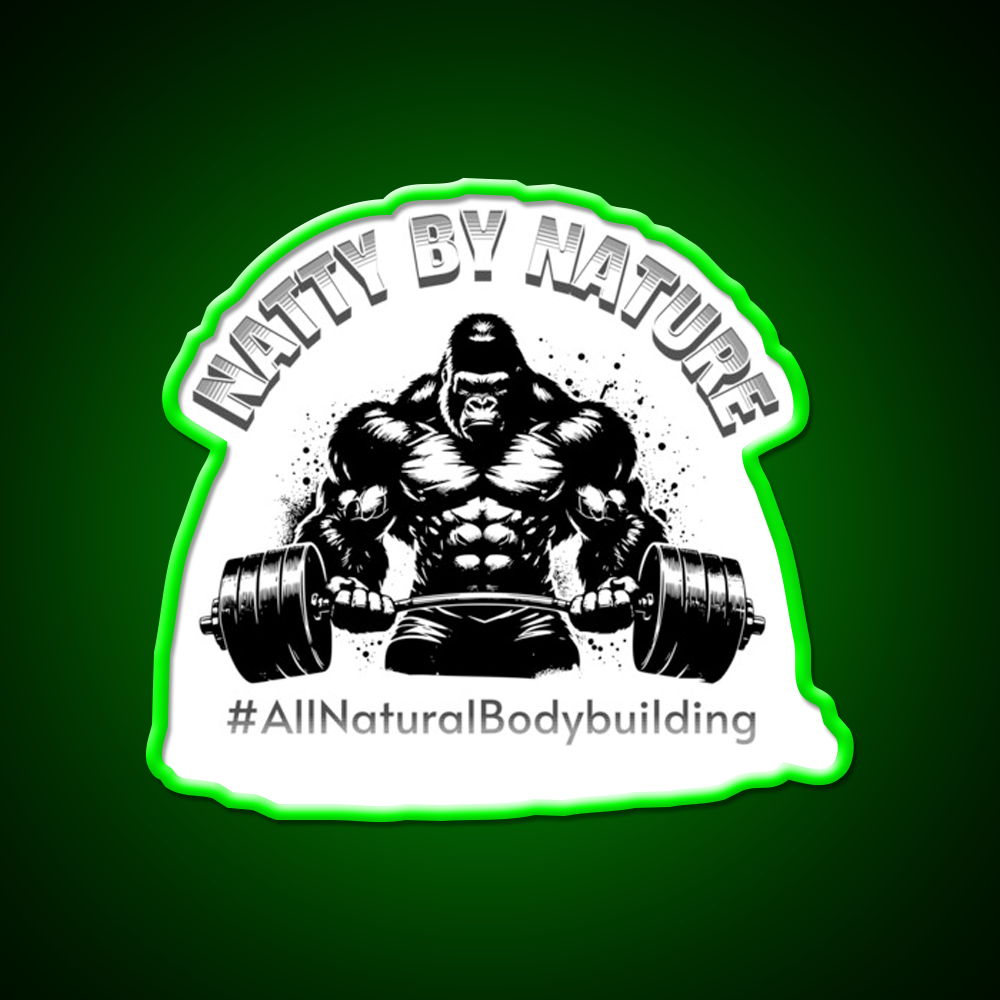 Natural Bodybuilding Vegan Exercise Gym Fitness Led Neon Sign Rgb Color