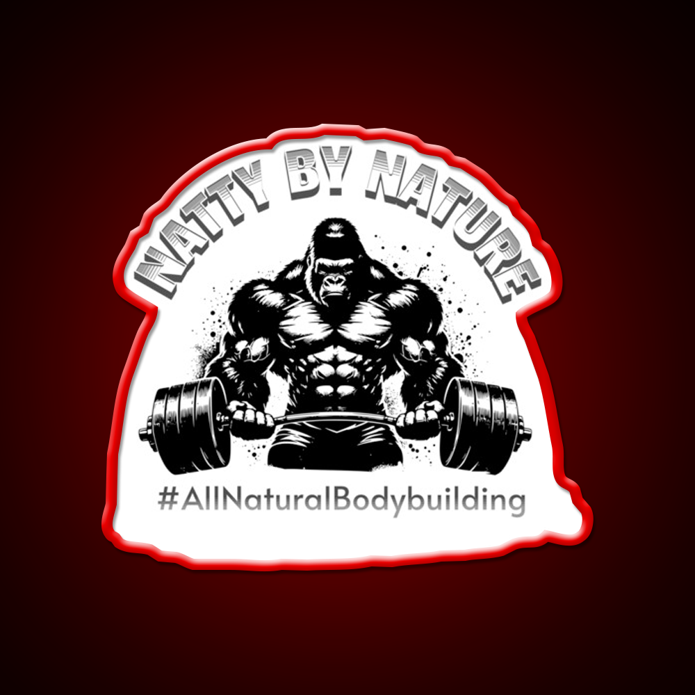 Natural Bodybuilding Vegan Exercise Gym Fitness Led Neon Sign Rgb Color