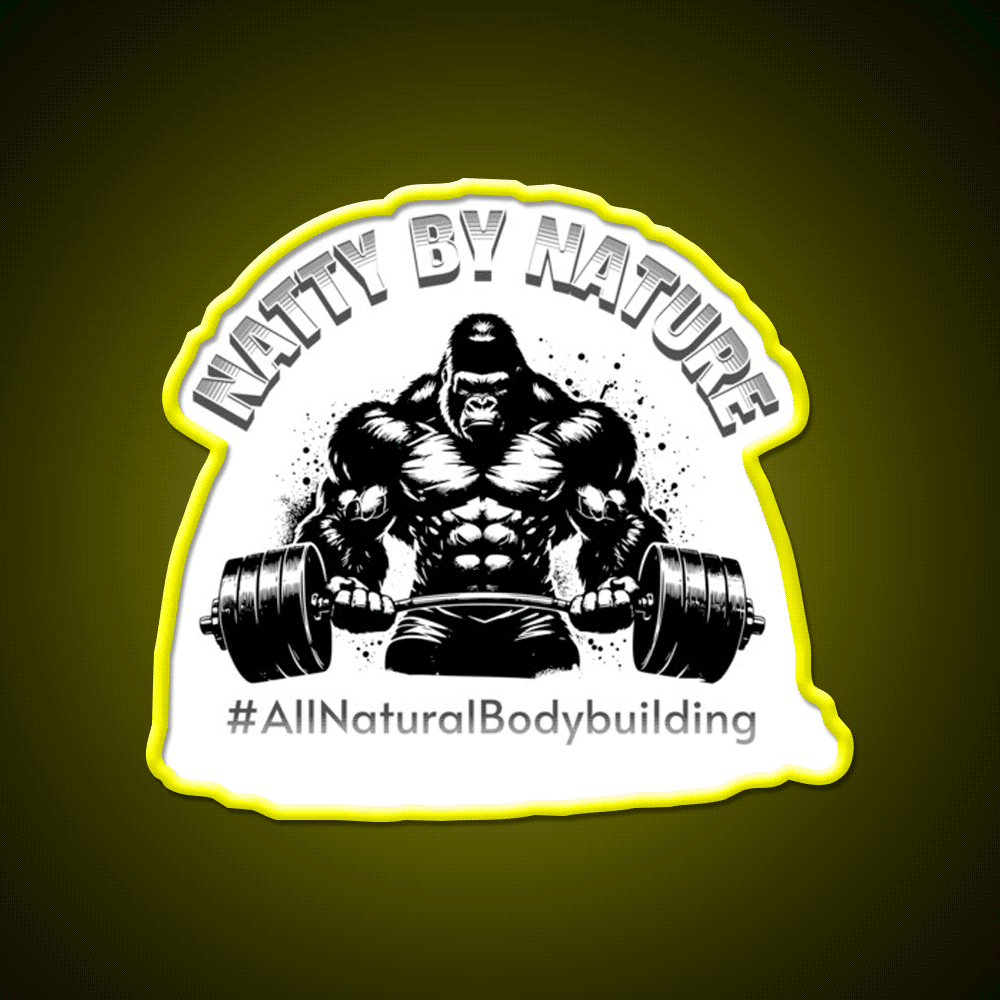 Natural Bodybuilding Vegan Exercise Gym Fitness Led Neon Sign Rgb Color