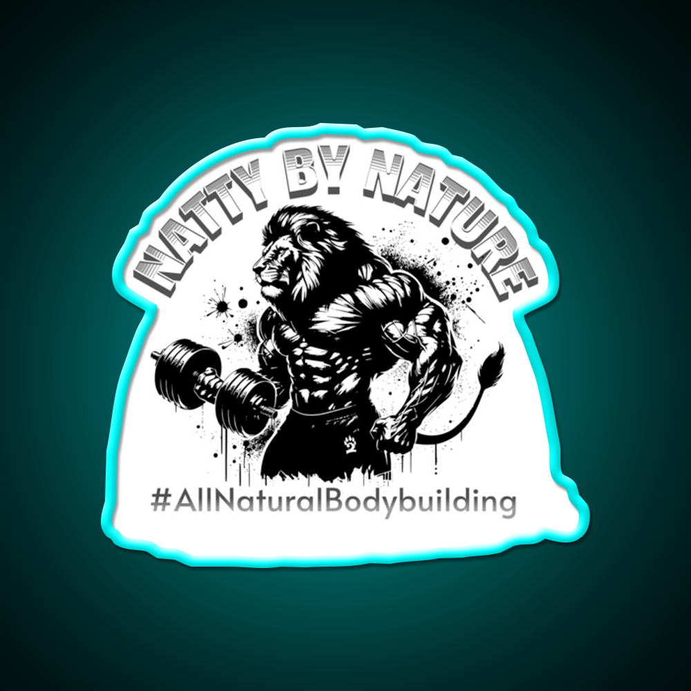 Natural Bodybuilding Vegan Sport Gym Fitness Led Neon Sign Gym Room Sign Rgb Color