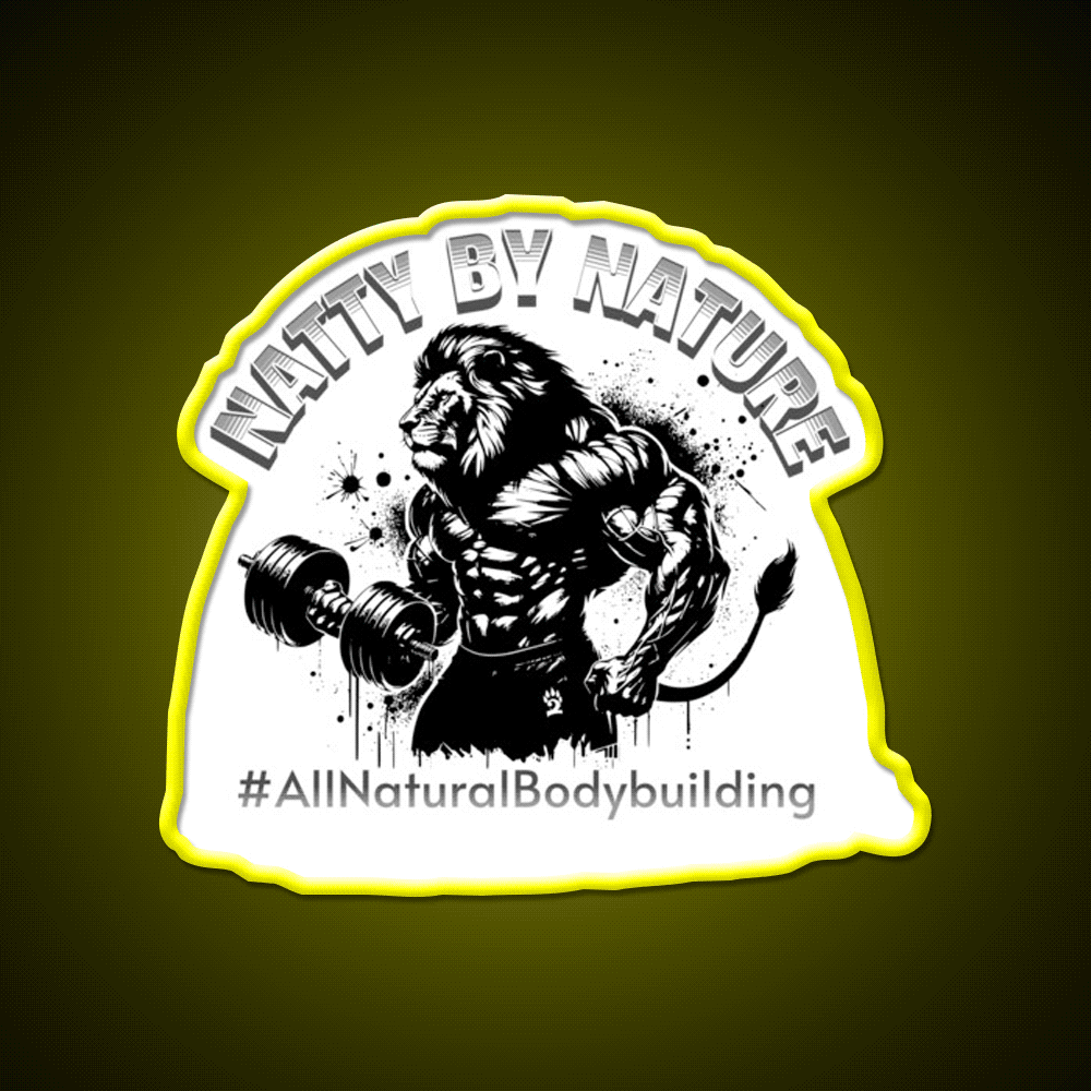 Natural Bodybuilding Vegan Sport Gym Fitness Led Neon Sign Gym Room Sign Rgb Color