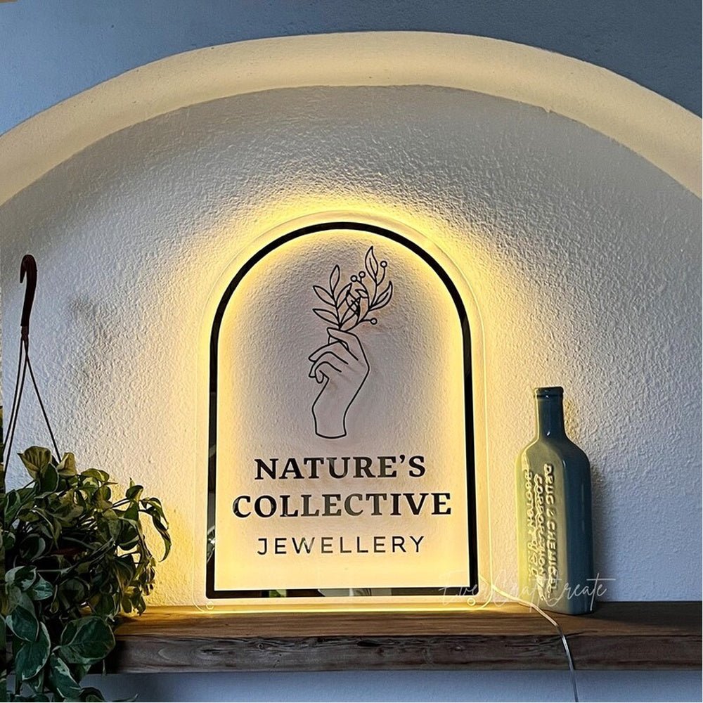 Natures Collective Jewellery Acrylic Business Logo Sign - Shineneon
