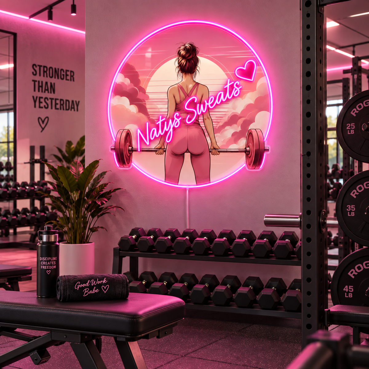 Natys Sweats Custom LED Neon Sign