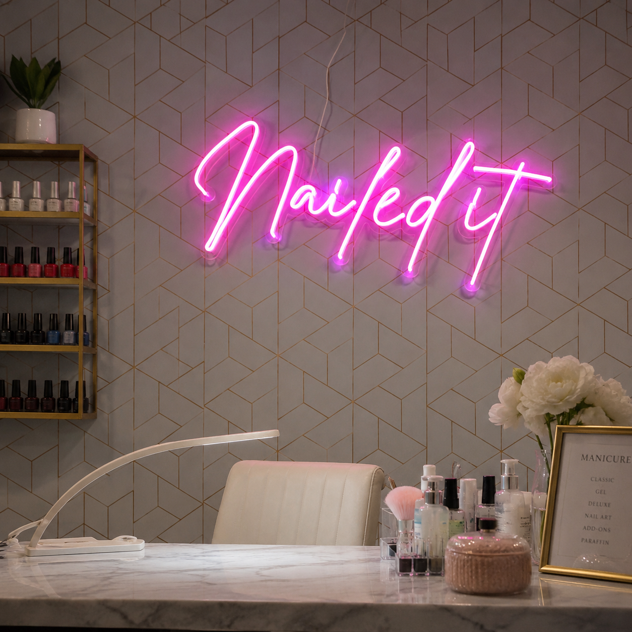 Nayely LED Neon Sign - 03 Real Lifestyle Scene
