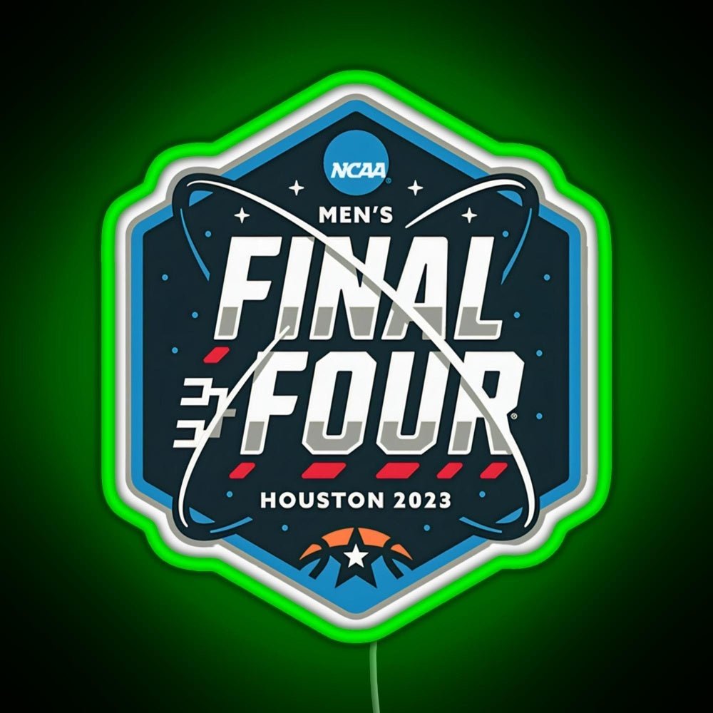 Ncaa Mens Final Four 2023 Houston Basketball Rgb Led Neon Sign Pop Wall Art - Shineneon