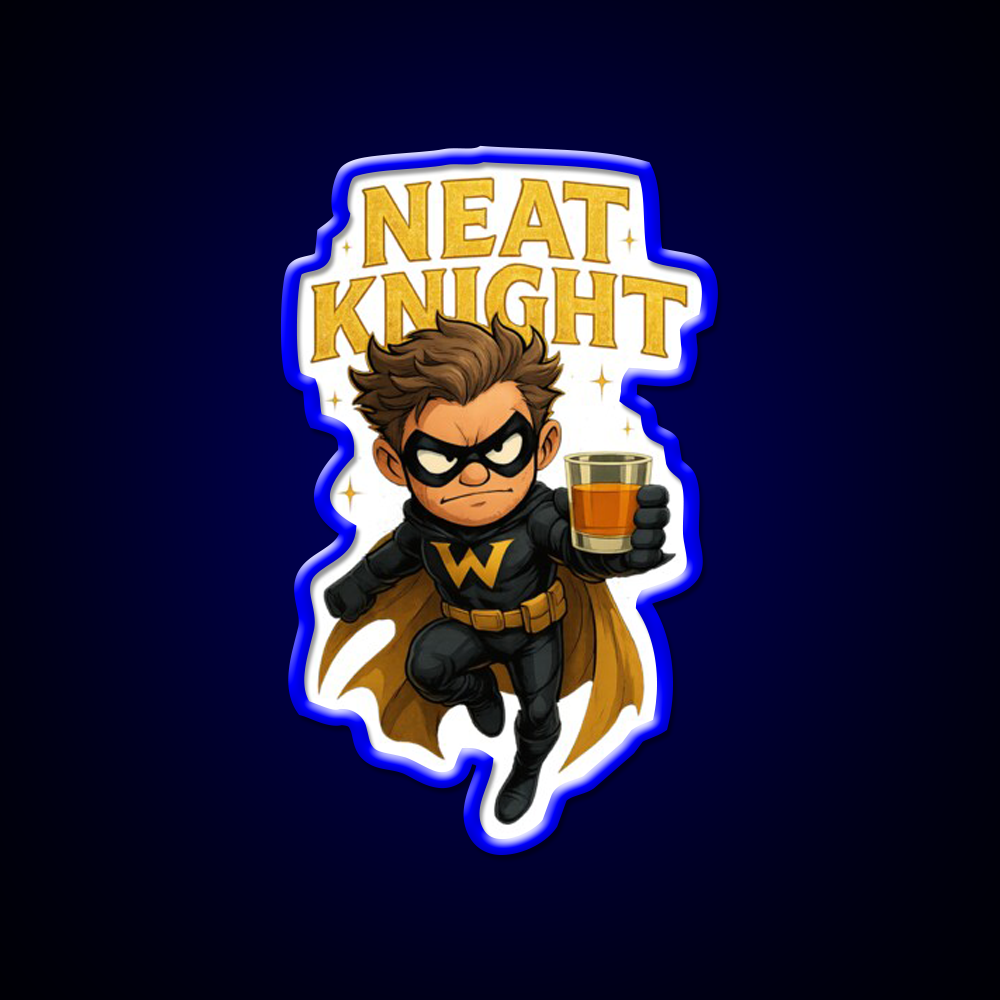 Neat Knight Whiskey Drink Bar Led Neon Sign Rgb Color