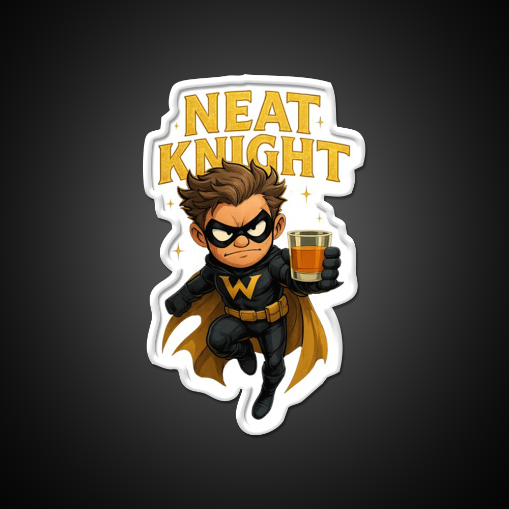 Neat Knight Whiskey Drink Bar Led Neon Sign Rgb Color