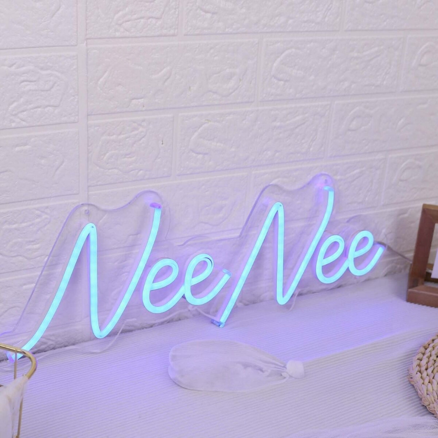 Nee Nee Blue Led Neon Sign - Shineneon
