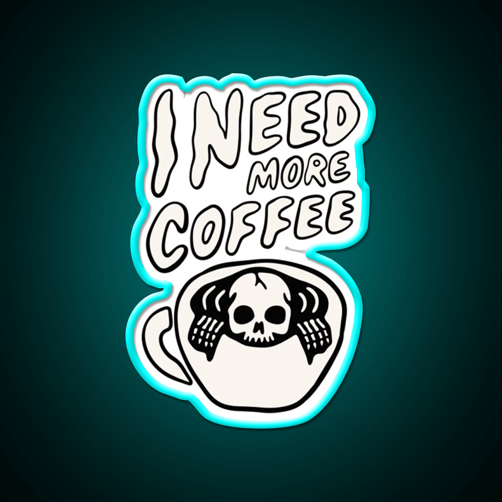Need More Coffee Cafe Led Neon Sign Espresso Bar Art Rgb Color - Shineneon