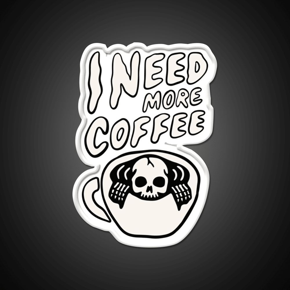 Need More Coffee Cafe Led Neon Sign Espresso Bar Art Rgb Color - Shineneon