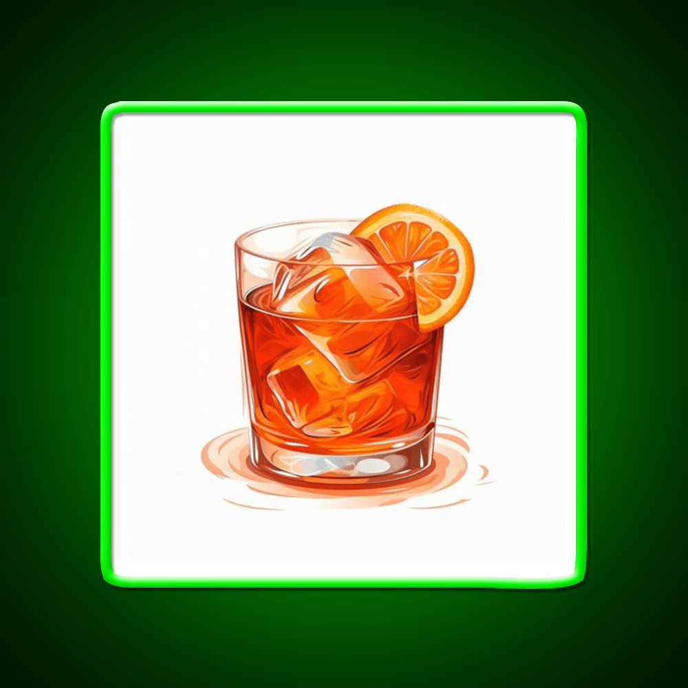 Negroni Cocktail Bar Decor Led Neon Sign Drink Lounge Art Led Sign Rgb Color - Shineneon