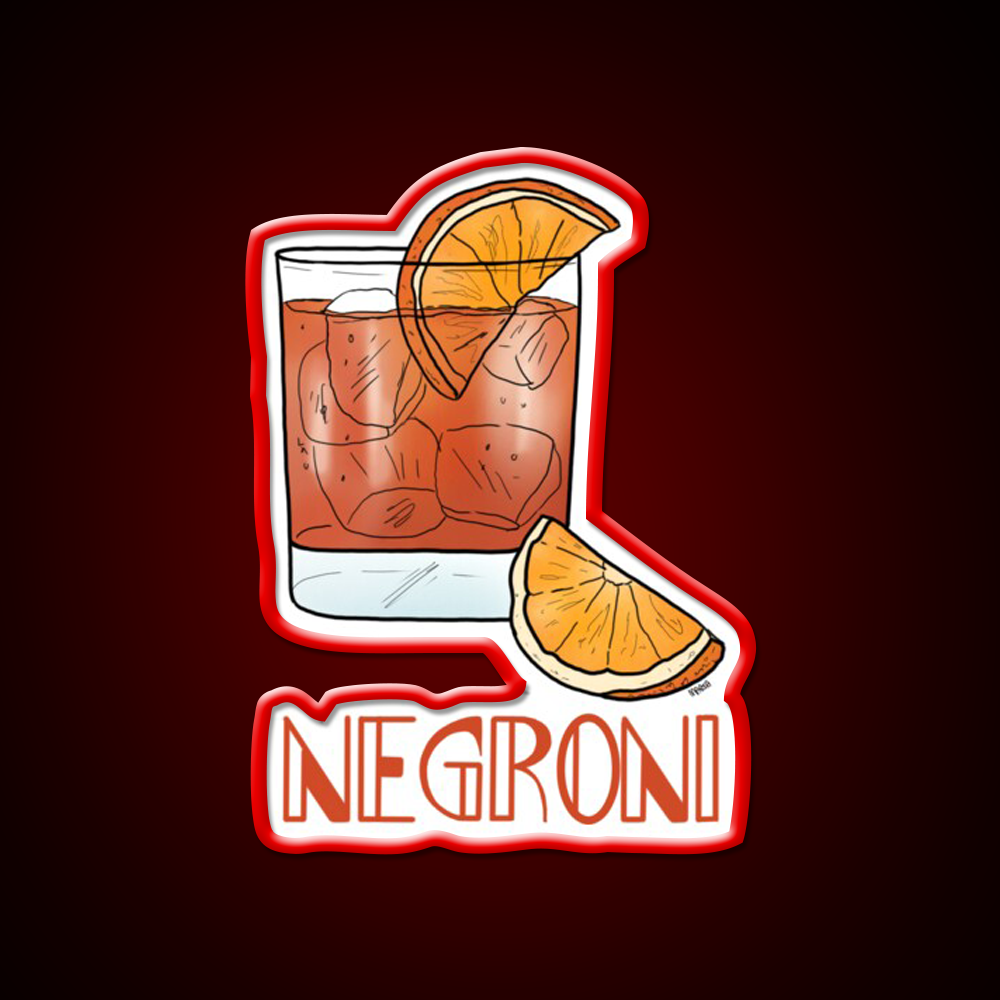 Negroni Cocktail Bar Decor Led Neon Sign Neon Party Sign Rgb Color - LED neon sign view 10