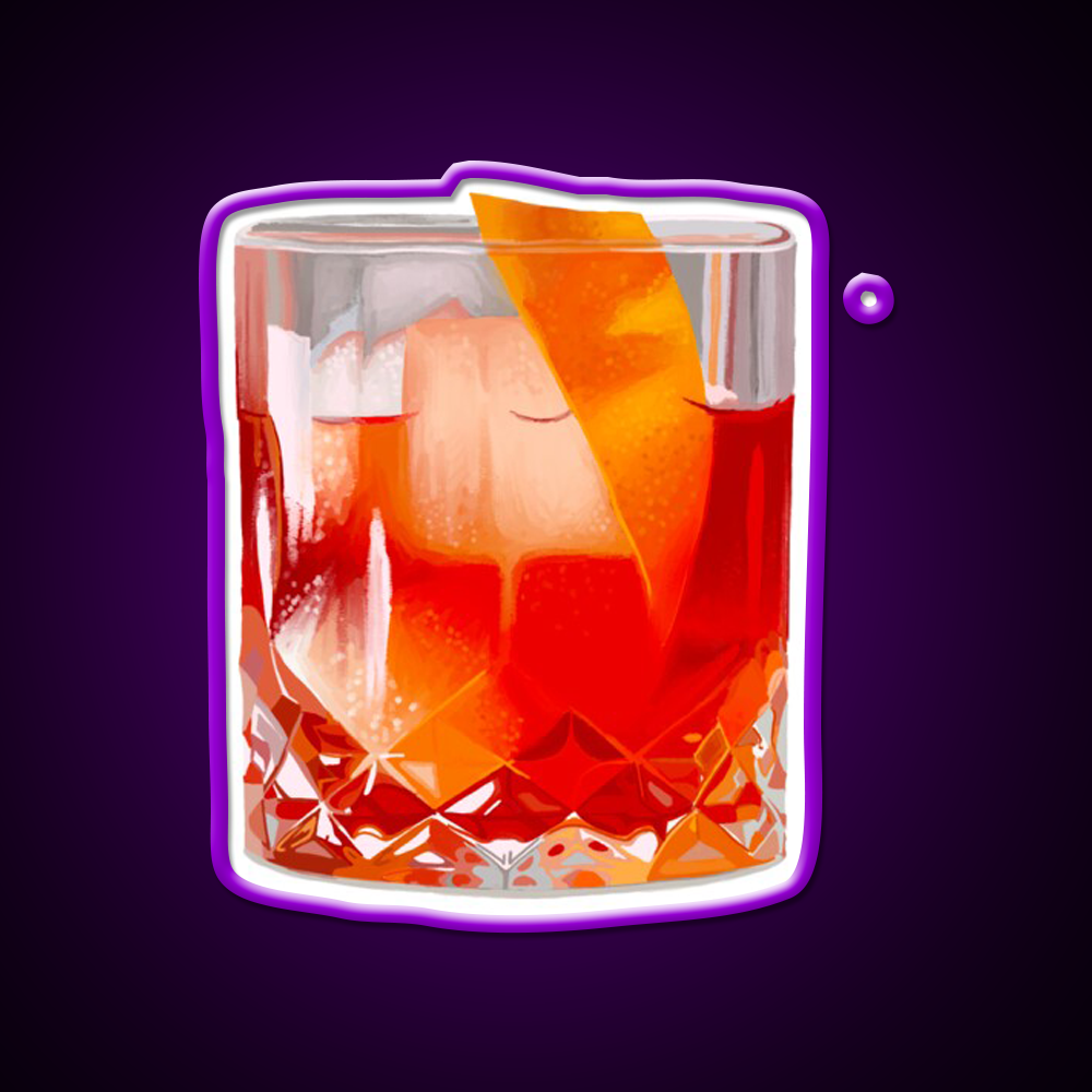 Negroni Cocktail Bar Decor Led Neon Sign Rgb Color - LED neon sign view 9