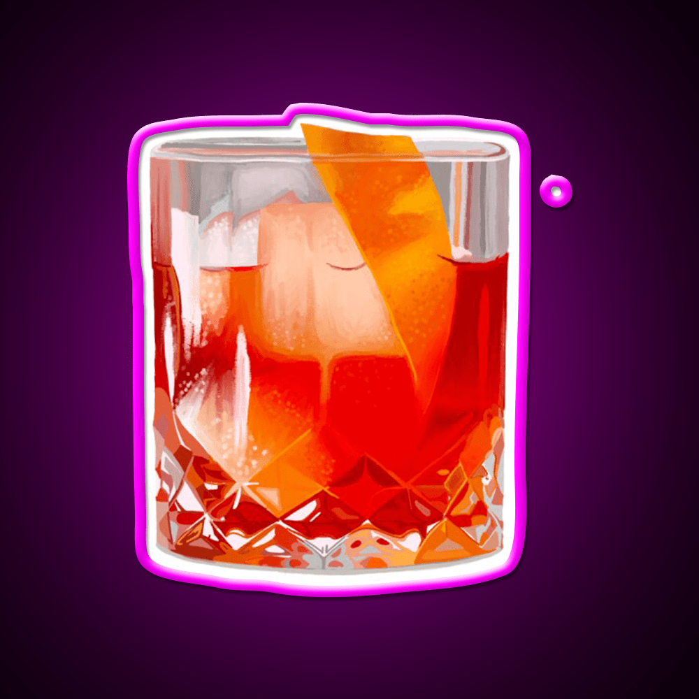 Negroni Cocktail Bar Decor Led Neon Sign Rgb Color - Shineneon