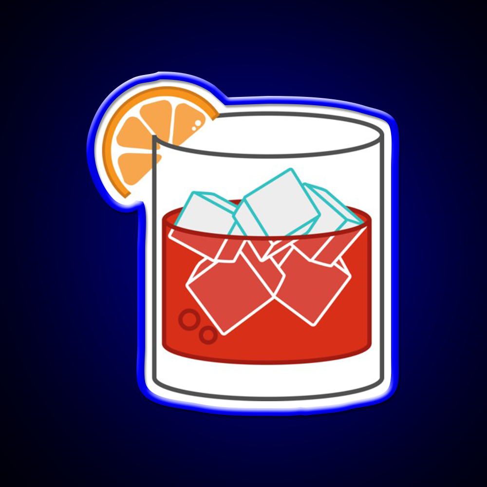 Negroni Whiskey Drink Bar Led Neon Sign Rgb Color