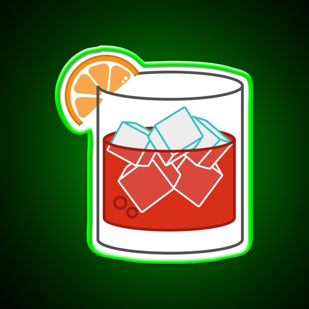 Negroni Whiskey Drink Bar Led Neon Sign Rgb Color