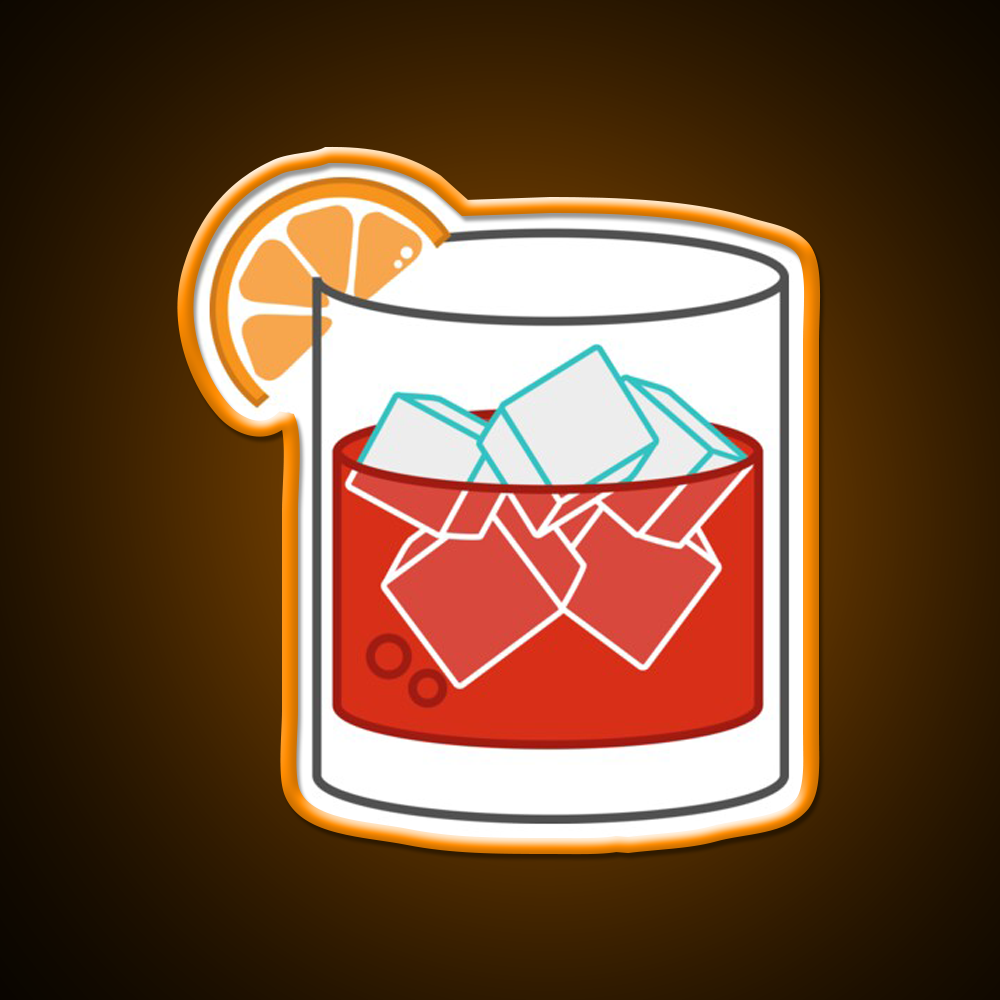 Negroni Whiskey Drink Bar Led Neon Sign Rgb Color