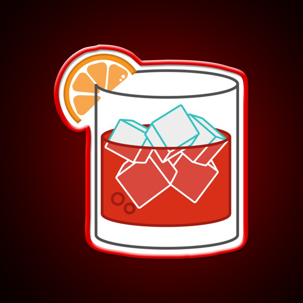 Negroni Whiskey Drink Bar Led Neon Sign Rgb Color