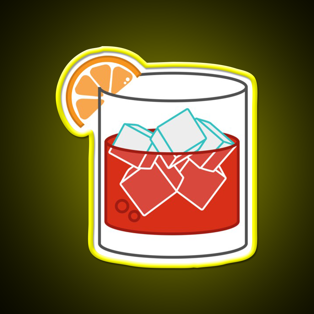 Negroni Whiskey Drink Bar Led Neon Sign Rgb Color