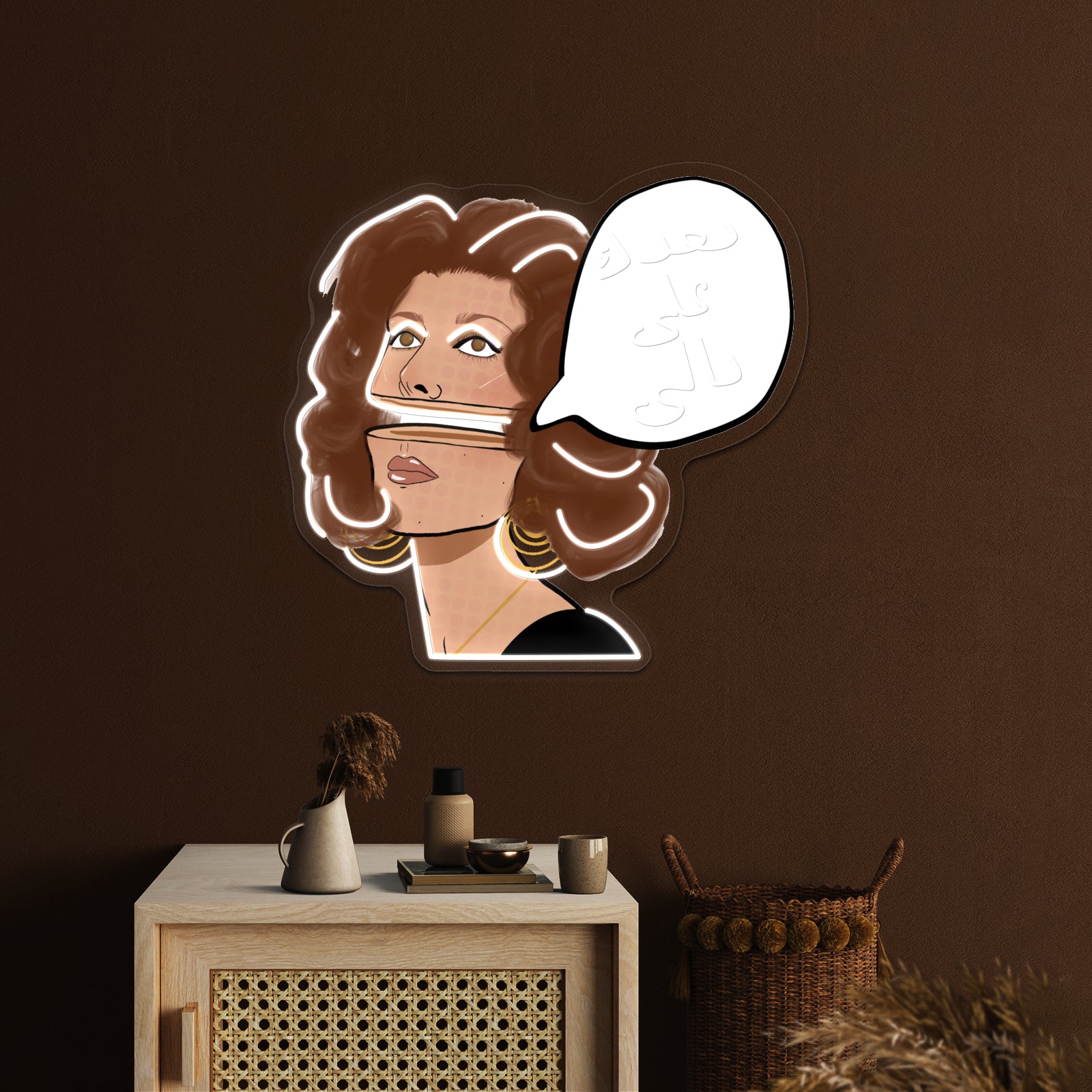 Neighbor To The Moon Artwork Neon Sign Led | Shineneon