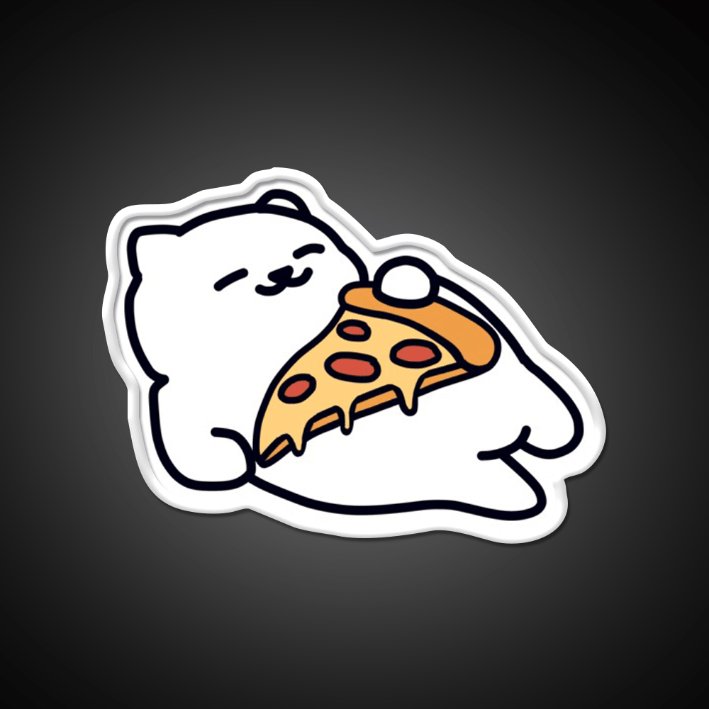 Neko Atsume Fast Food Led Neon Sign For Burger Place Rgb Color - Shineneon