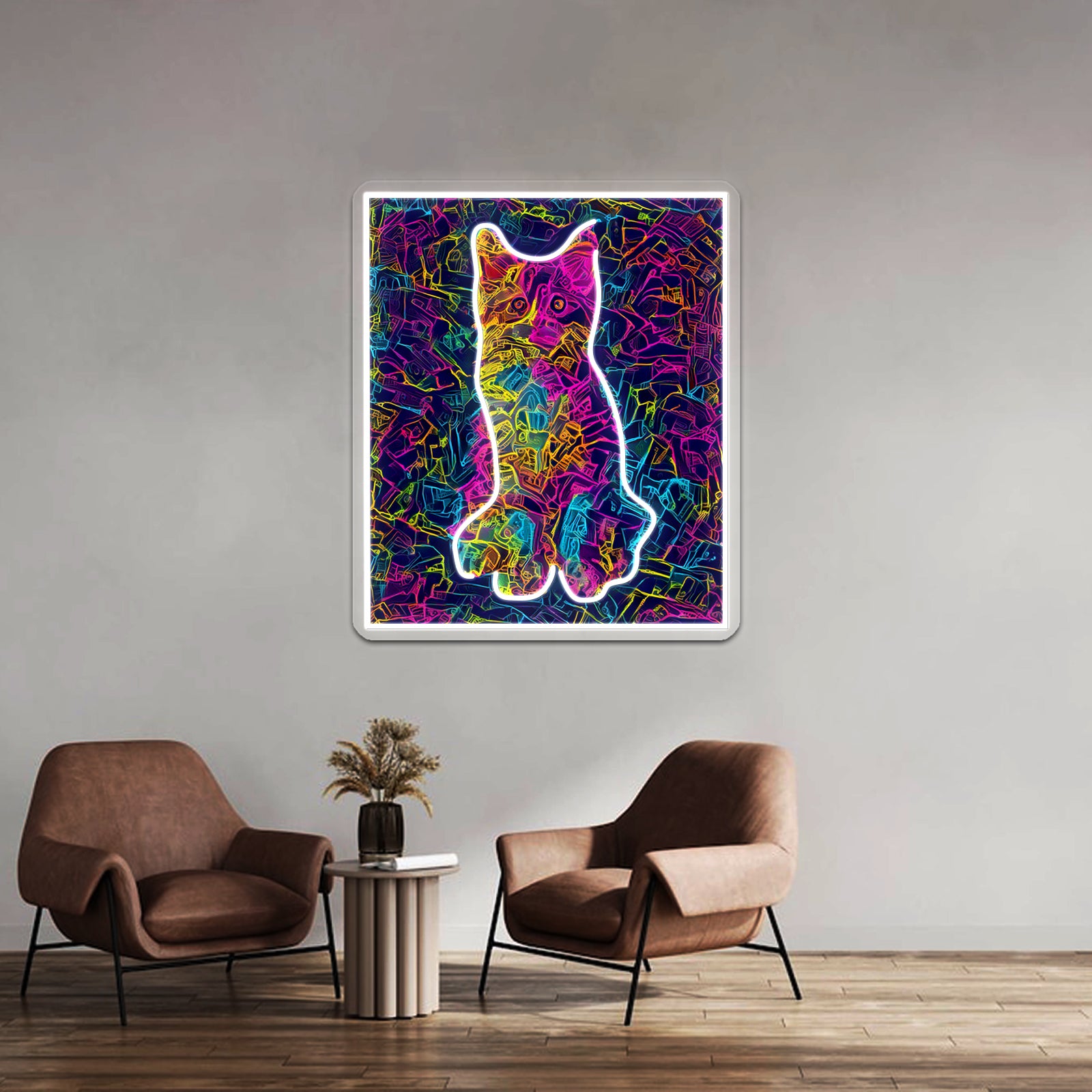 Neon Cat Art Wall Artwork Neon Signs | Shineneon