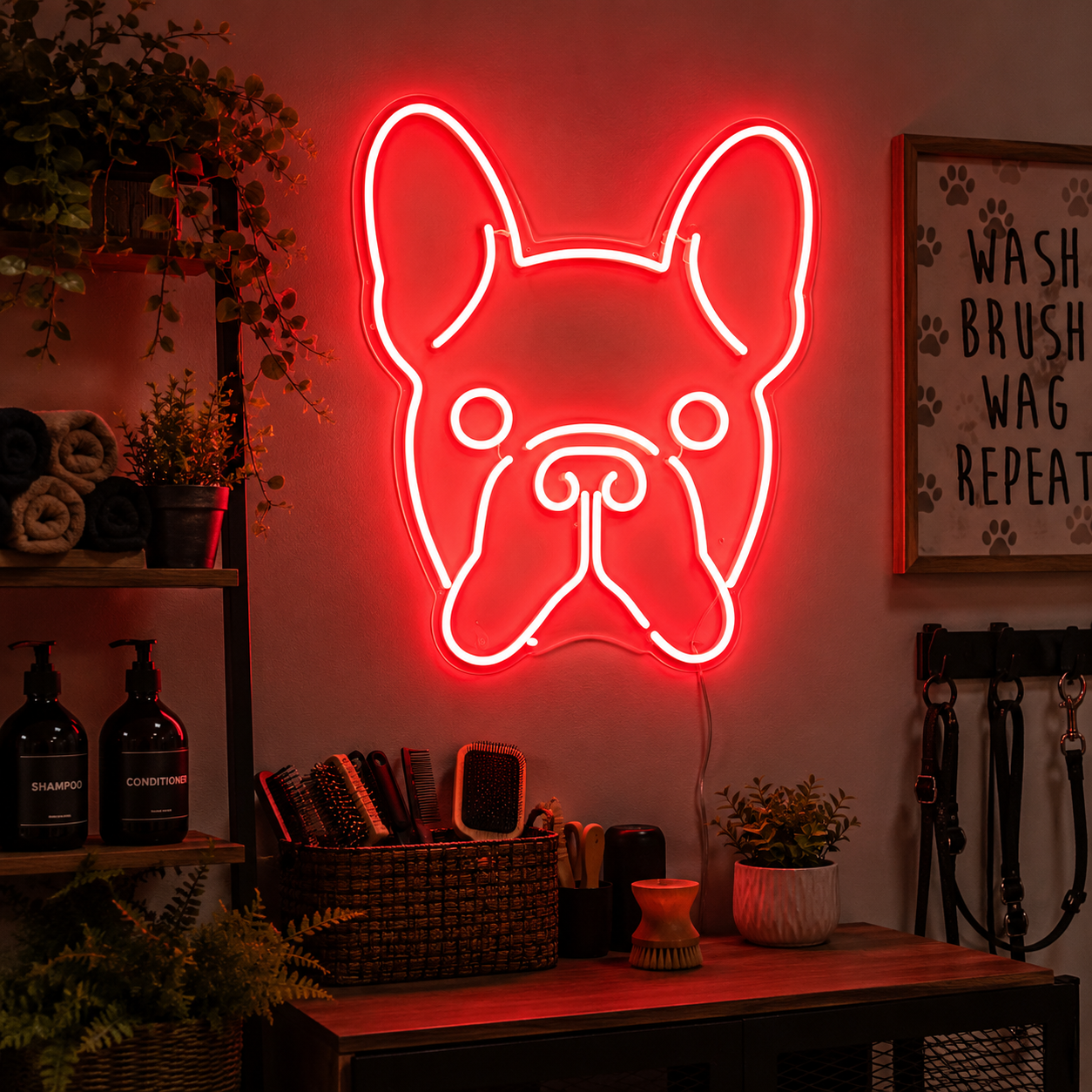 Neon Personalizado Cachorro LED Neon Sign - 03 Real Lifestyle Scene