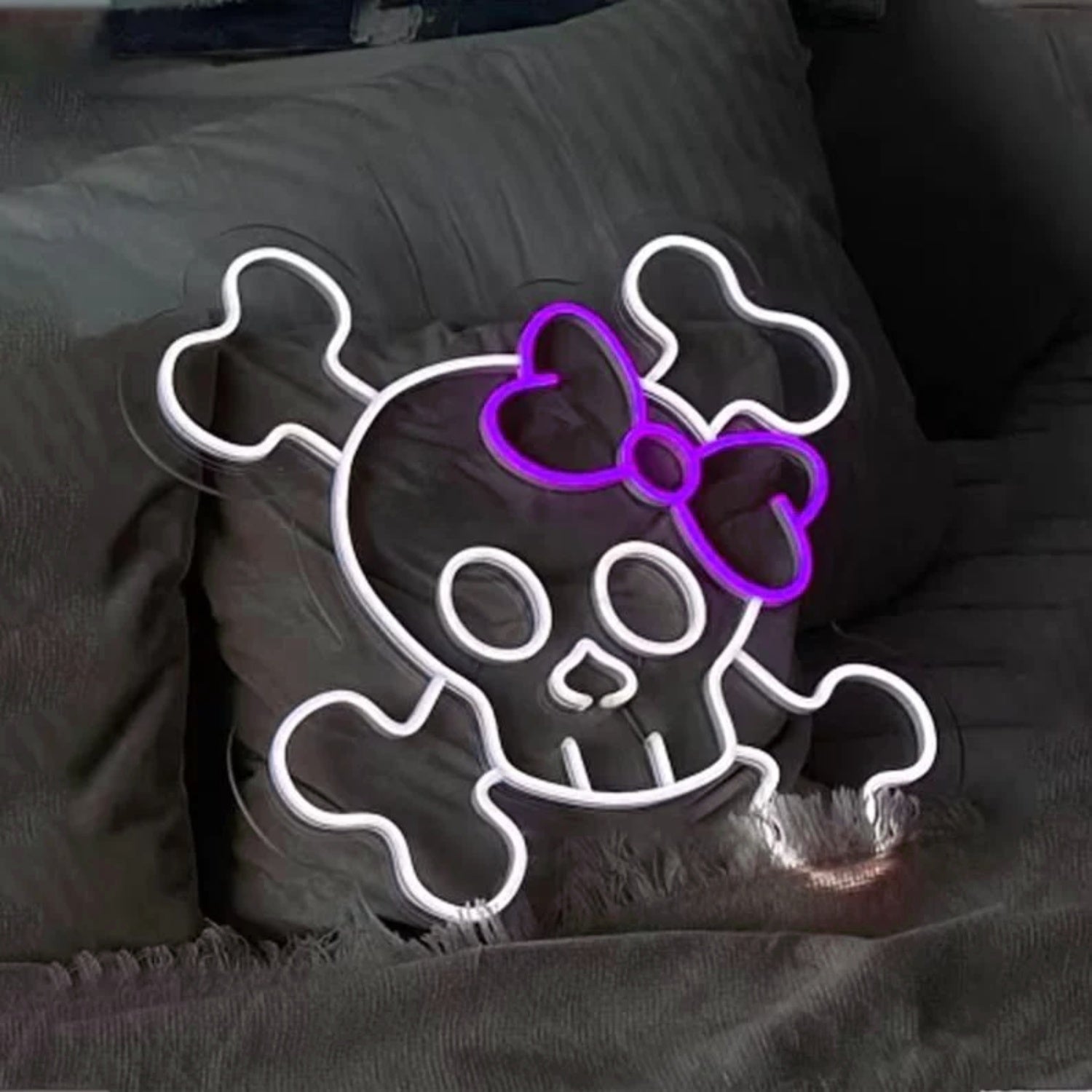 Neon Sign With Skull And Crossbones | Shineneon