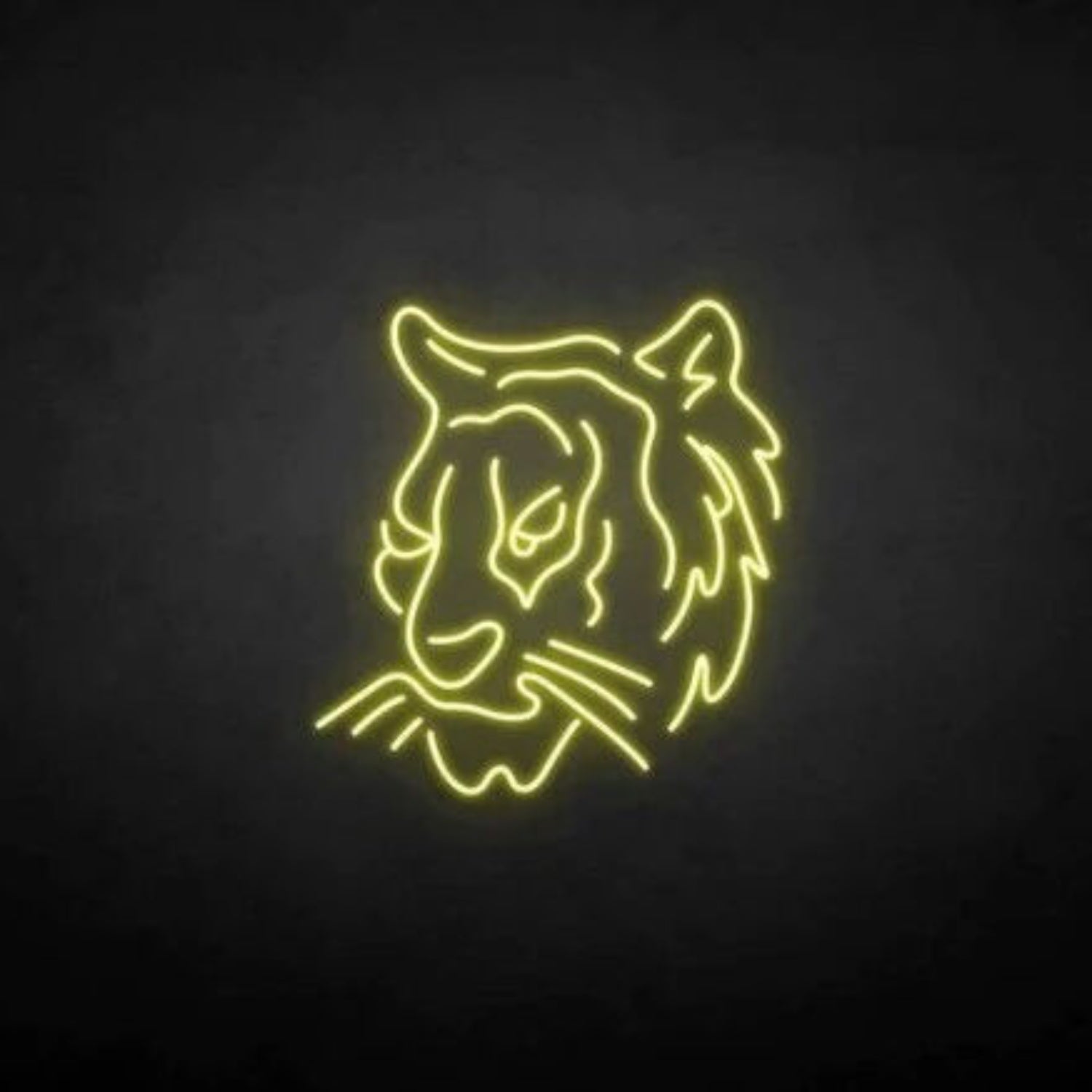 Neon Tiger Led Tiger Head Art | Shineneon