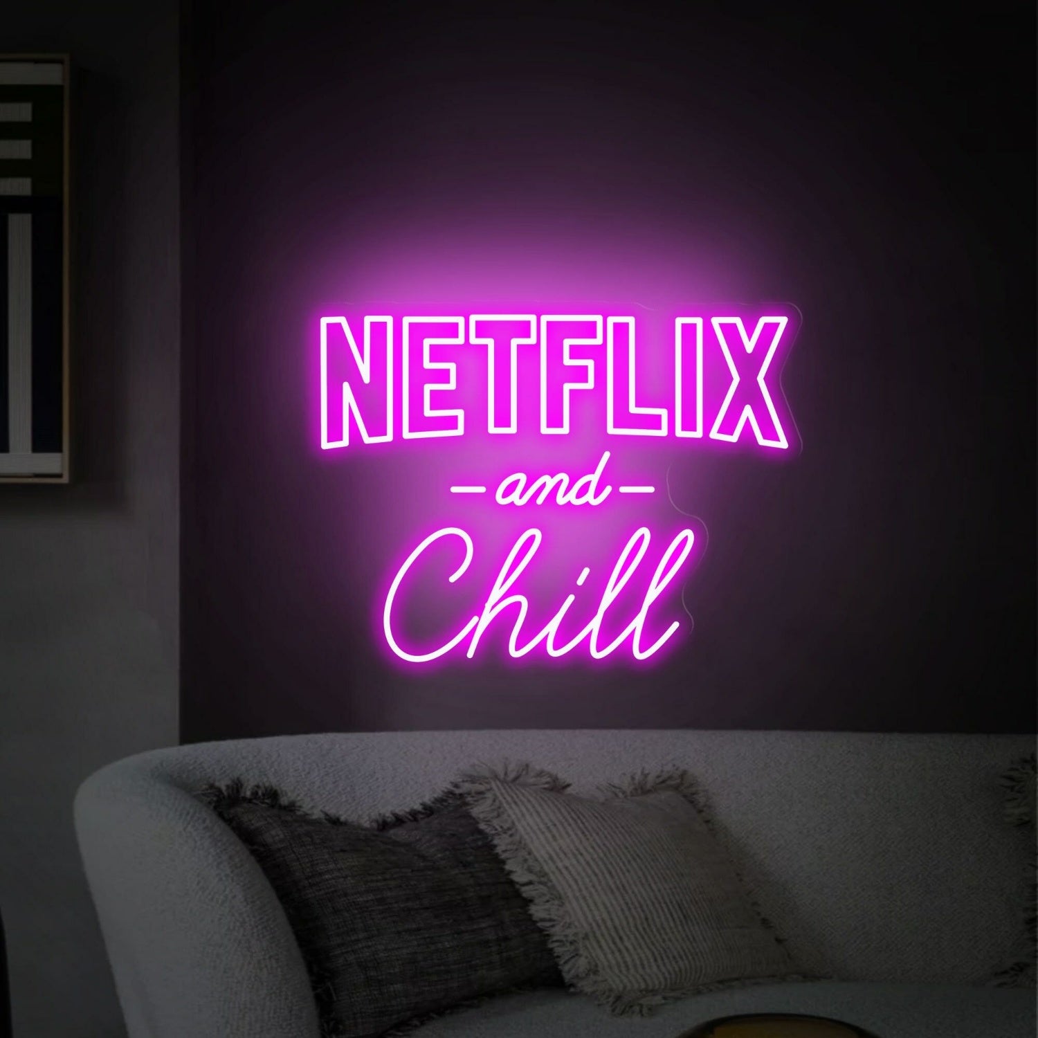Netflix And Chill Led Neon Sign Home Theaters Game Rooms | Shineneon